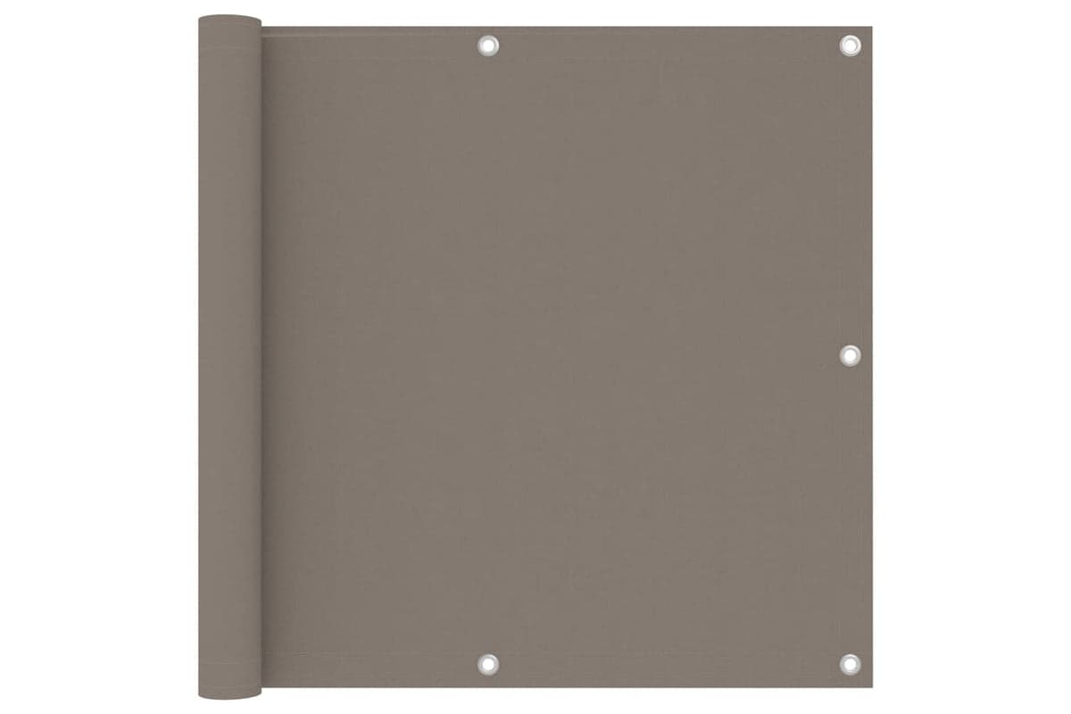 vidaXL 134989 Balcony Screen Taupe 90x400cm Oxford Fabric