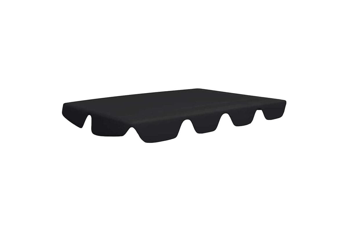Vidaxl Replacement Canopy For Garden Swing Black 188/168x145/110 Cm