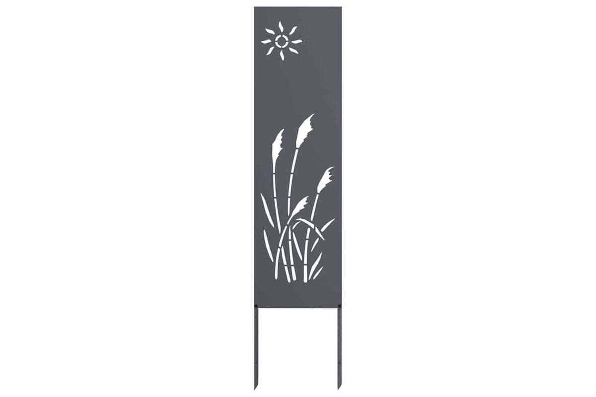 Garden Privacy Screen Anthracite 32 X140cm Cold-rolled Steel