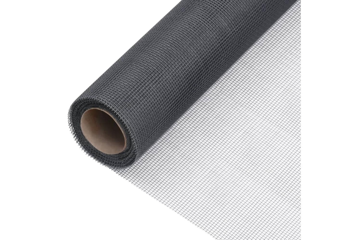 vidaXL 150871 Mesh Screen Fiberglass 100x500cm Grey