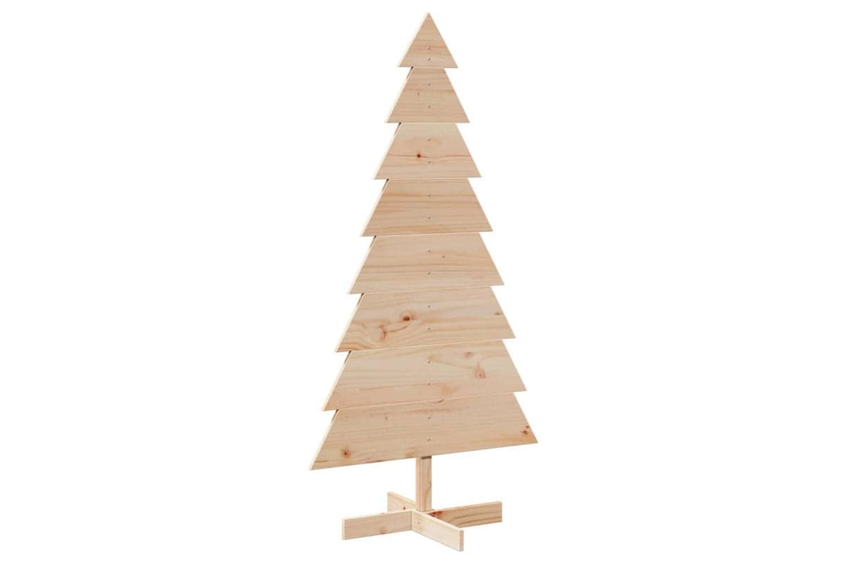 Vidaxl Wooden Christmas Tree For Decoration 150 Cm Solid Wood Pine