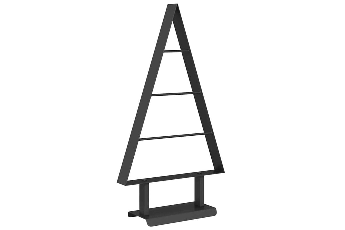 Vidaxl Metal Christmas Tree With Stand Black 60 Cm Steel