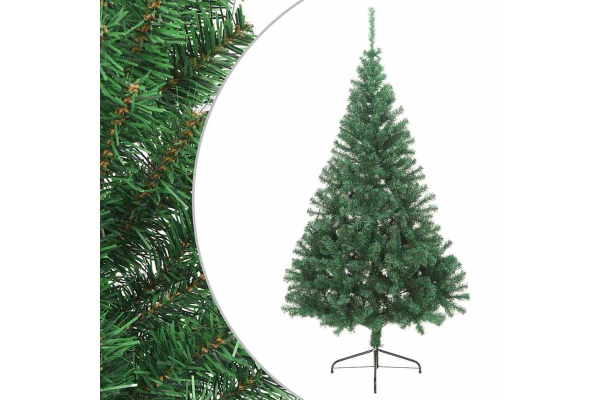 Vidaxl Artificial Half Christmas Tree With Stand Green 240 Cm Pvc