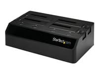StarTech 4-Bay USB 3.0 to SATA Hard Drive Docking Station, USB Hard Drive Dock, External 2.53.5 SATA III (6Gbps) SSDHDD Docking Station, Hot-Swappa...