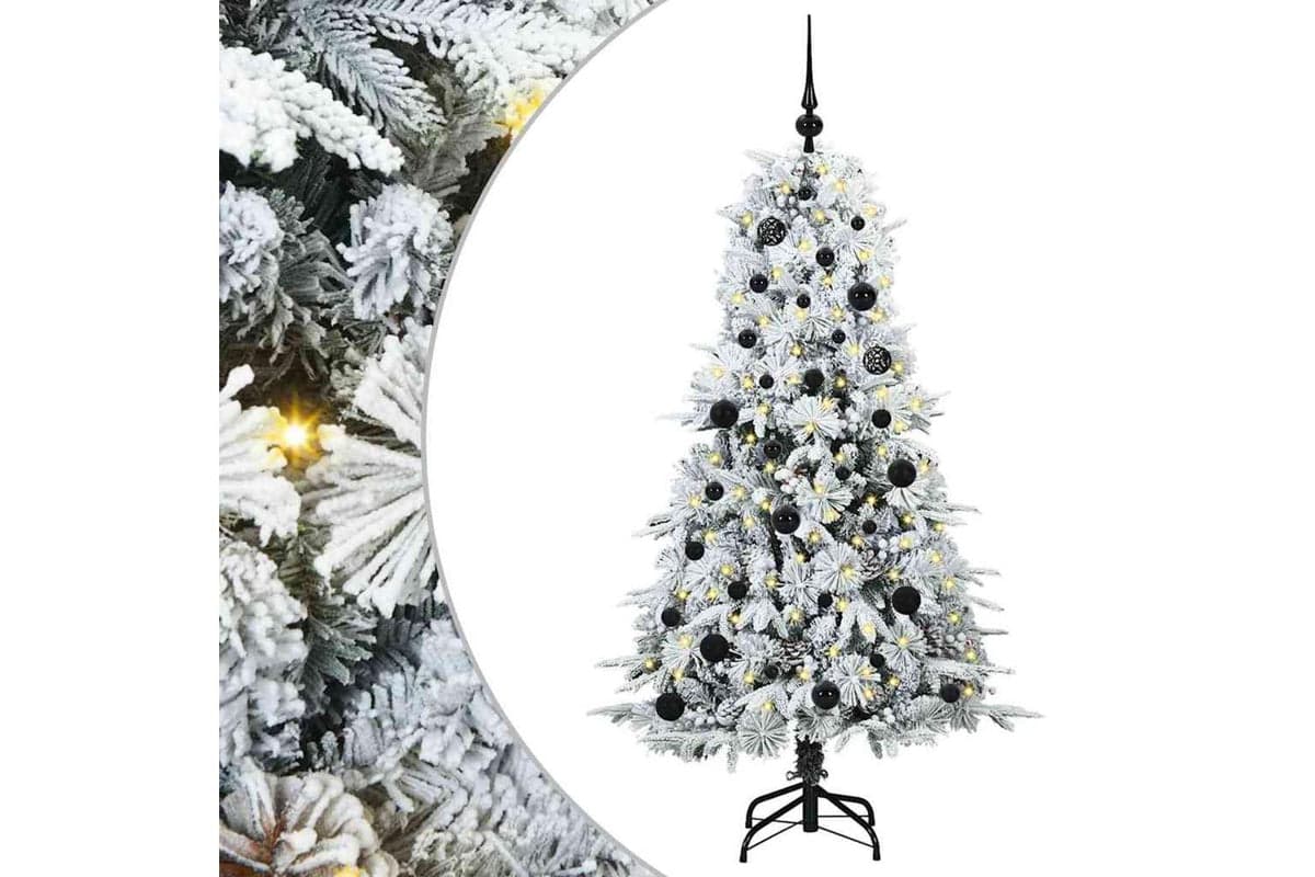 Vidaxl Artificial Hinged Christmas Tree Green 150 Cm Pe And Pvc