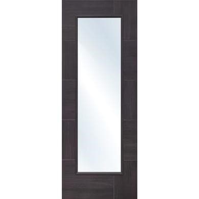 XL Joinery Grey Laminate Fully-Glazed Door