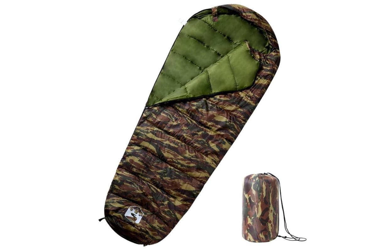 Vidaxl Mummy Sleeping Bag For Adults Camping 3 Seasons