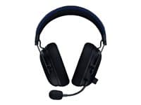 Razer - BlackShark V3 Pro - For PlayStation - headset - 7.1.4 channel - full size - Bluetooth / 2.4 GHz radio frequency - wireless, wired - active noise cancelling - 3.5 mm jack, USB-A - noise isolating - black