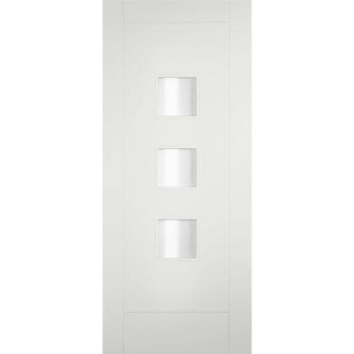 External Tri-coya Door with Frosted Glass - Unfinished - 1981 x 838 x 44mm - Turin Essential - XL Joinery