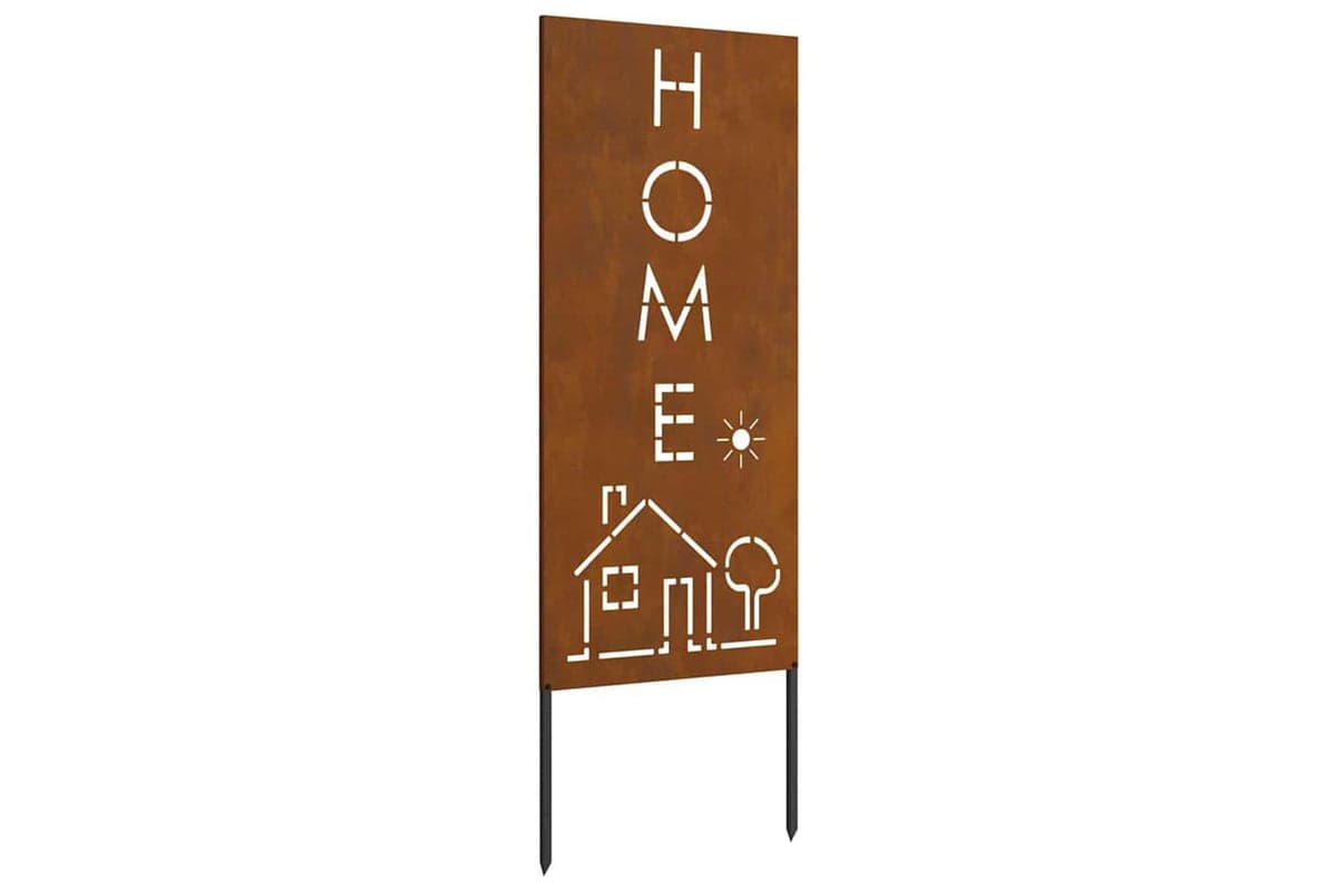 Garden Privacy Screen Rusty 50 X140cm Weathering Steel