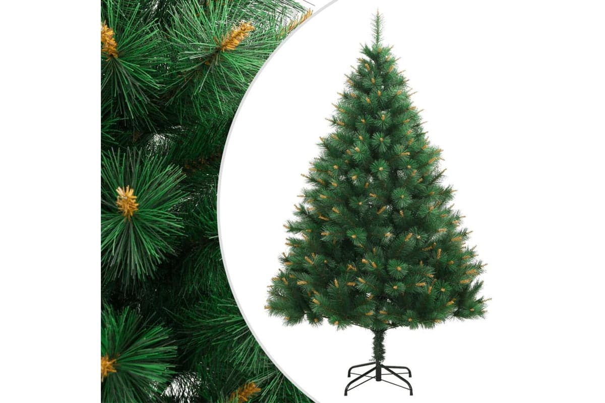 Vidaxl Artificial Hinged Christmas Tree With Stand 210 Cm