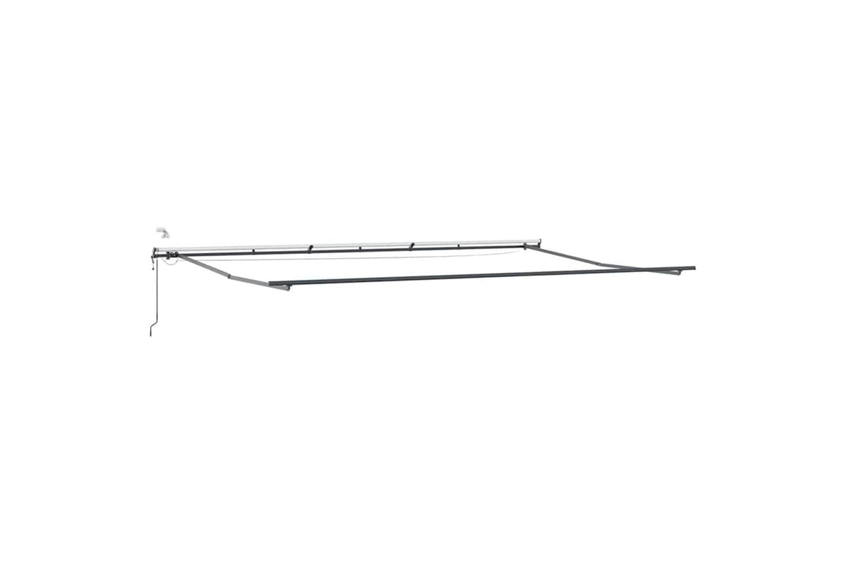 Vidaxl Awning With Manual Anthracite 6 X 35 M Metal