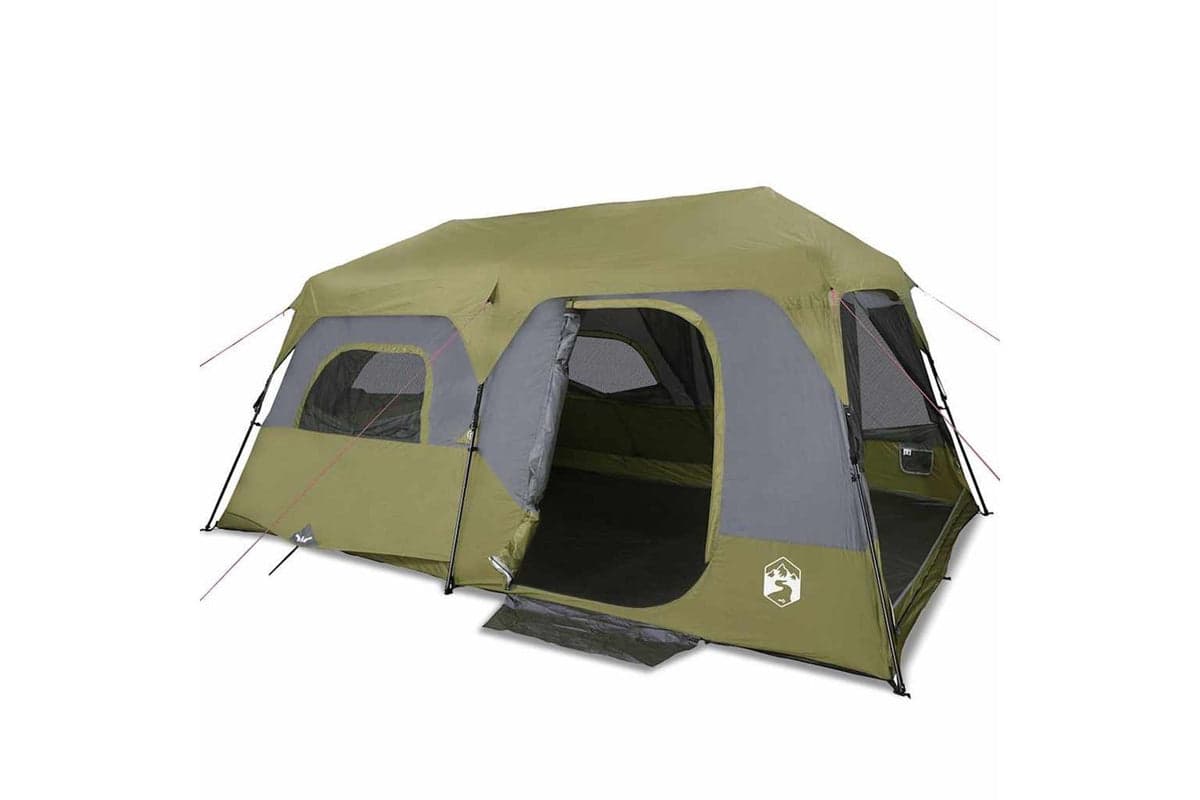 Vidaxl Family Tent 9-person Green Quick Release Waterproof