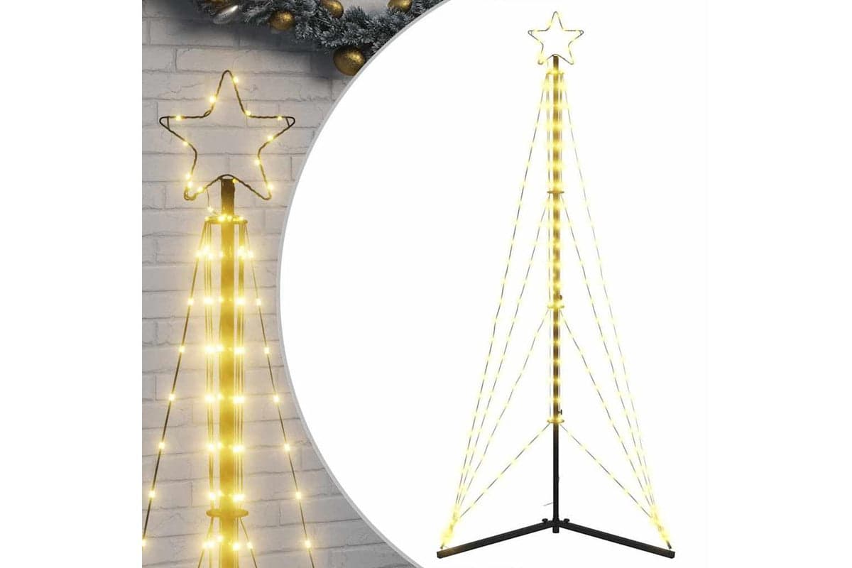 Vidaxl Led Christmas Tree 363 Leds Warm White 182 Cm