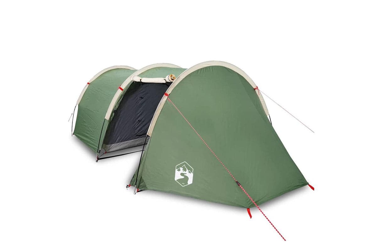 Vidaxl Camping Tent Tunnel 4-person Green Waterproof