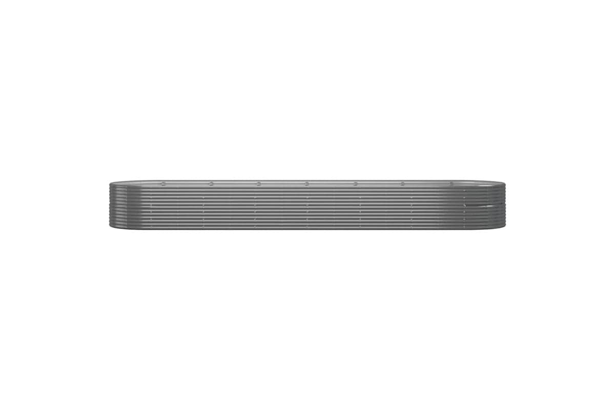 vidaXL 319119 Garden Raised Bed Powder-coated Steel 584x140x68cm Grey