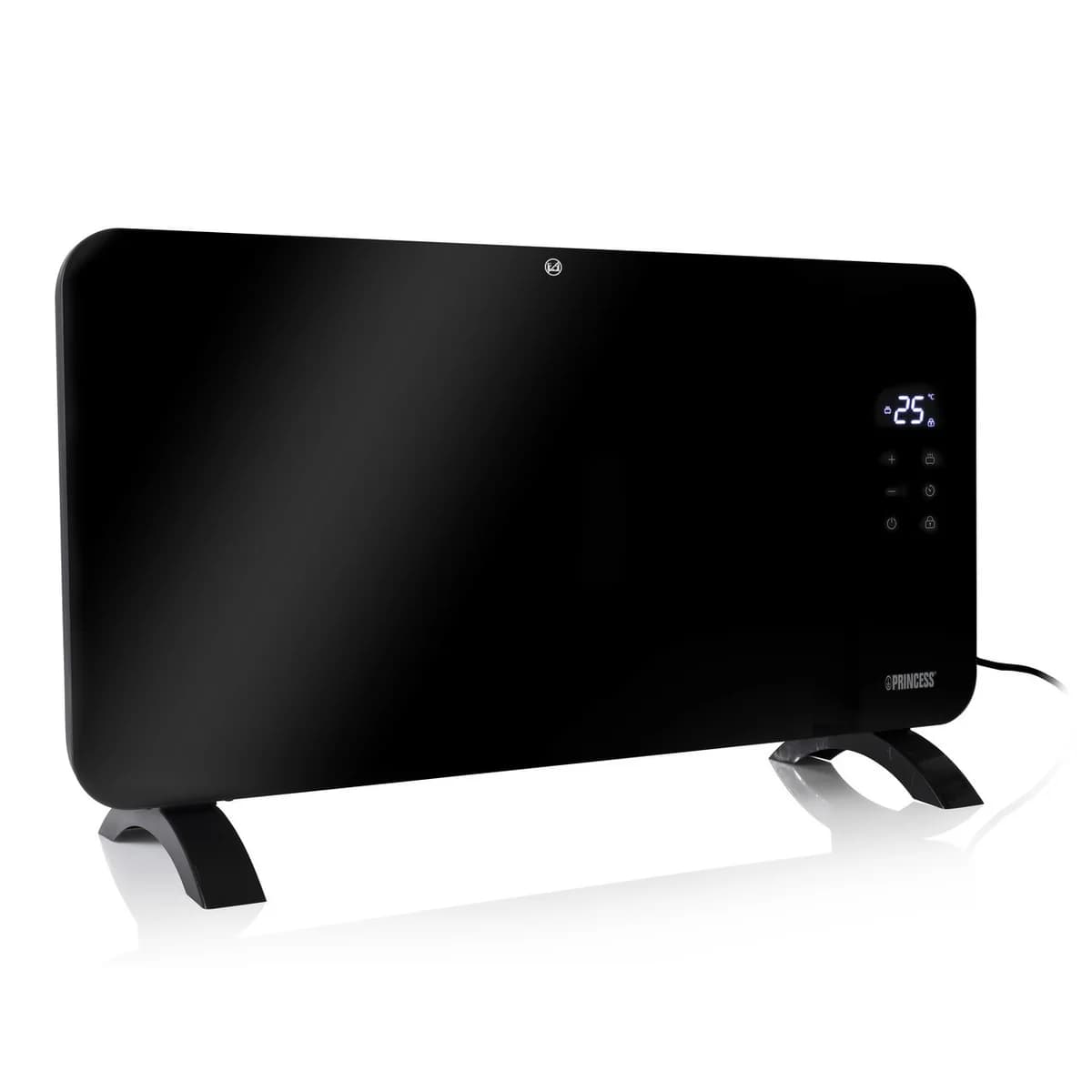 Princess 1500W Smart Glass Panel Heater Black | 01.348150.02.PRO