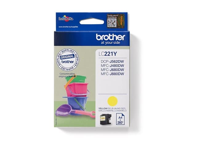 BROTHER - LC221Y - yellow - original - ink cartridge