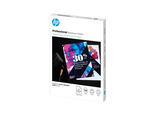 HP - Professional Glossy Paper - photo paper - glossy - 150 sheet(s) - A4 - 180 g/m²