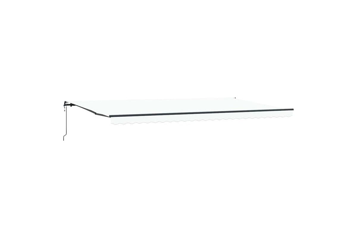 Vidaxl Retractable Awning White 600 X 350 Cm Fabric