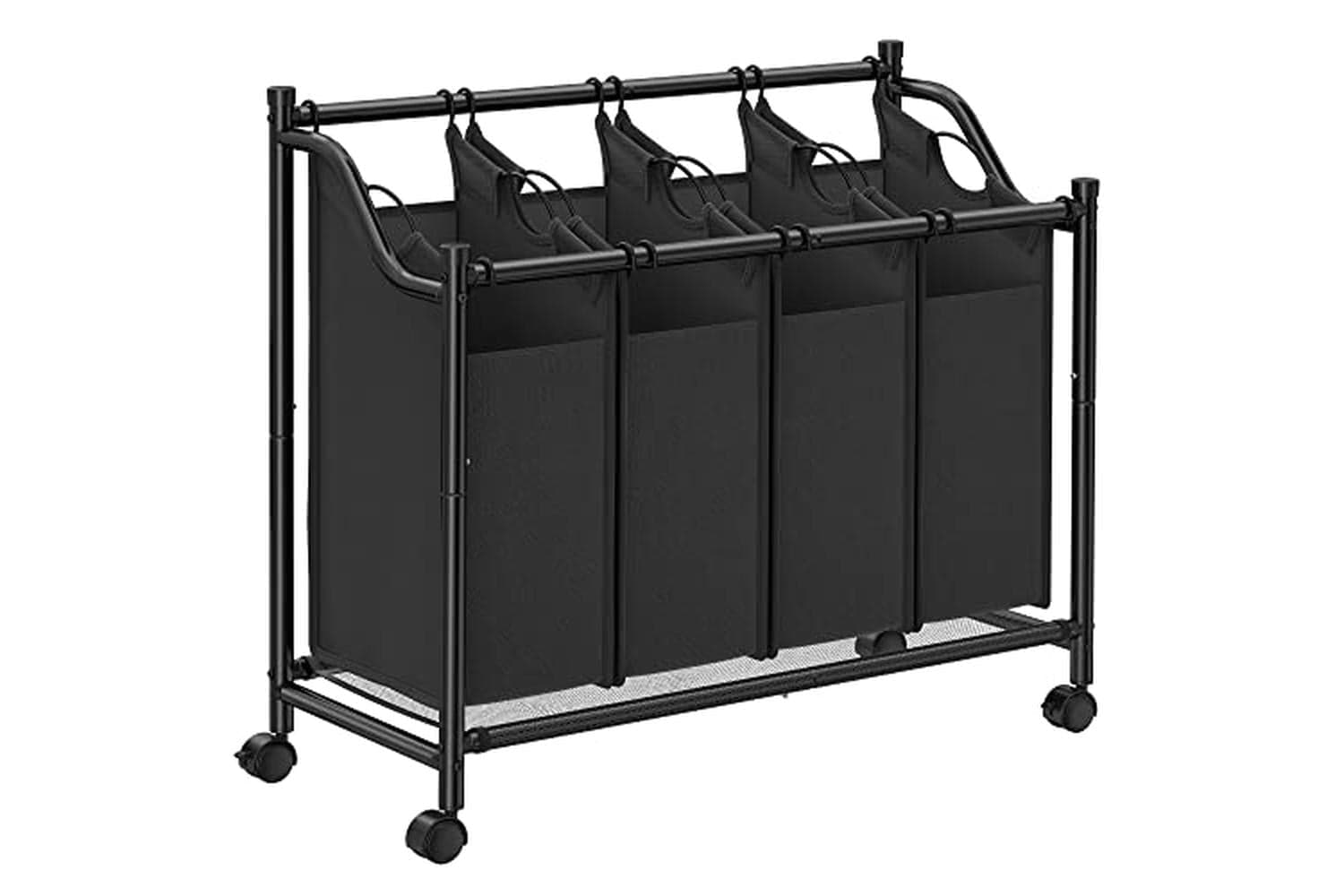 Songmics LSF005 Laundry Sorter 4 Compartments | Black