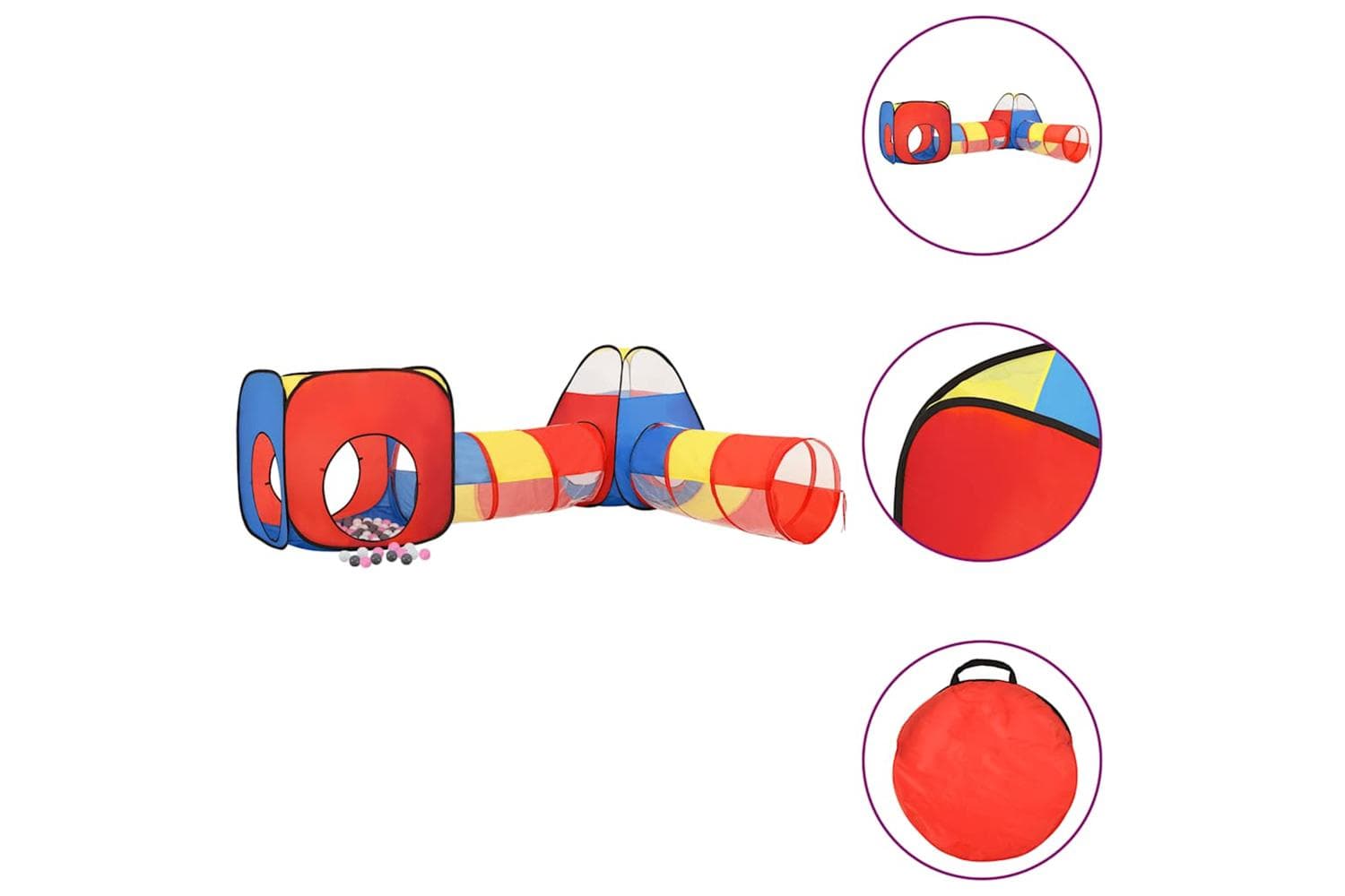 vidaXL Children Play Tent With 250 Balls