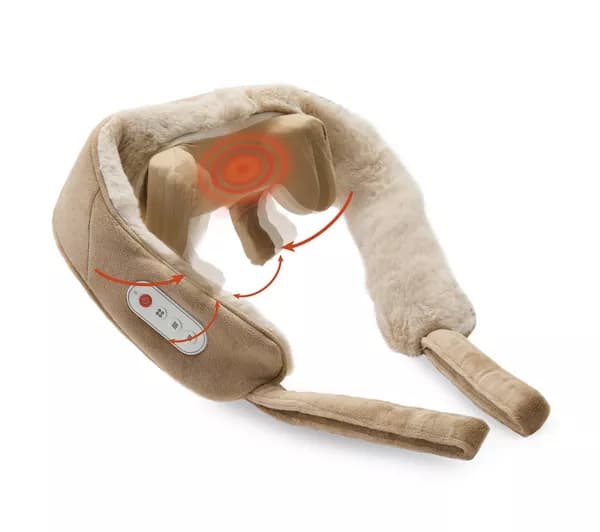 SHARPER IMAGE Mini Neck Shiatsu Massager Cordless Luxe