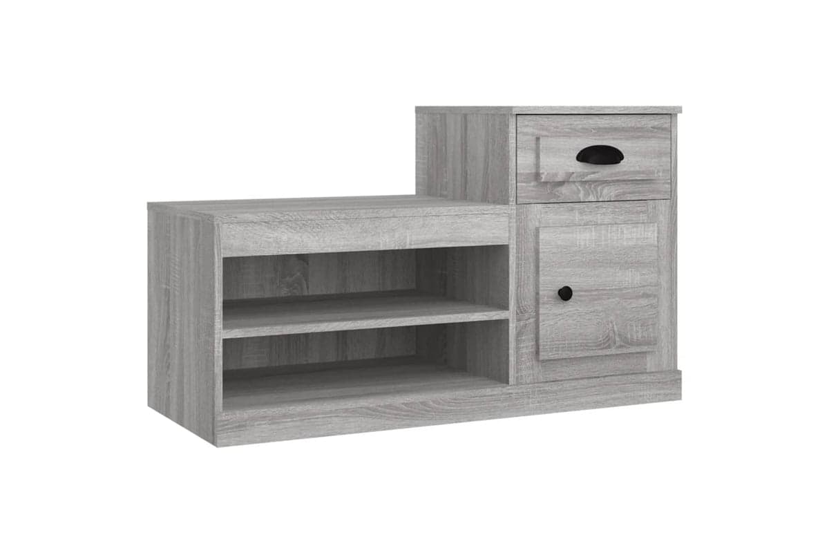 vidaXL 816422 Shoe Cabinet Grey Sonoma 100x42x60cm Engineered Wood