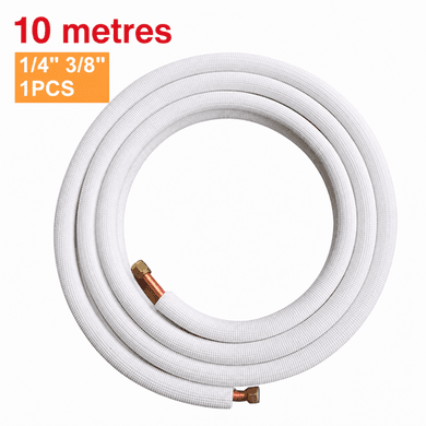 10 meters Pipe kit for 12000 and 9000 BTU Split Air Conditioners 1/4 inch and 3/8 inch 6.35mm/9.52mm