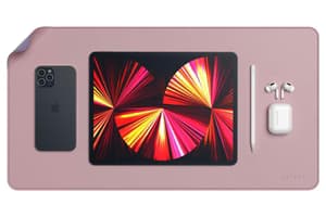 Satechi Dual Sided Eco-Leather Deskmate | Pink & Purple