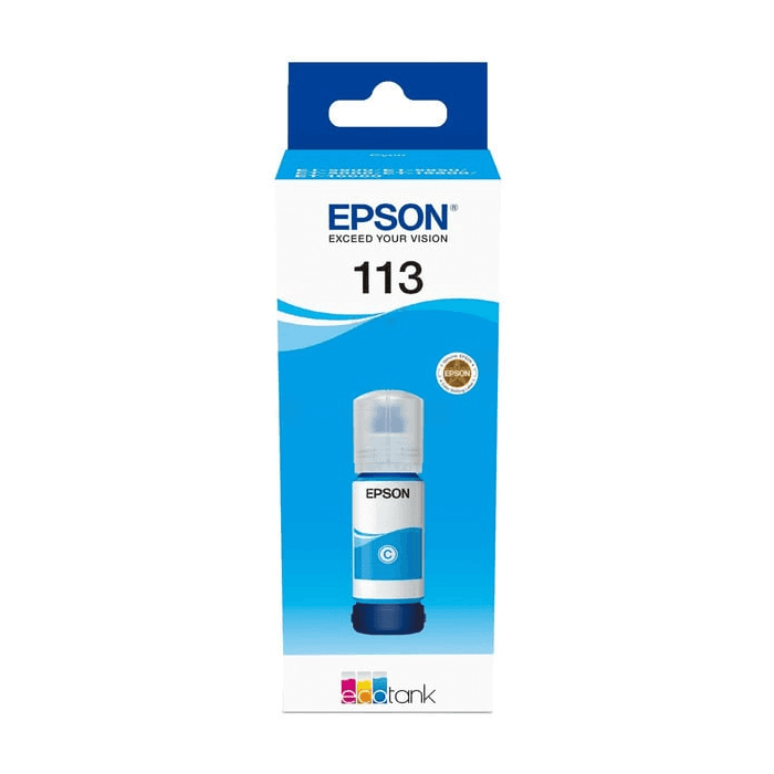 Epson EcoTank 113 C13T06B240, Printer Ink, Cyan