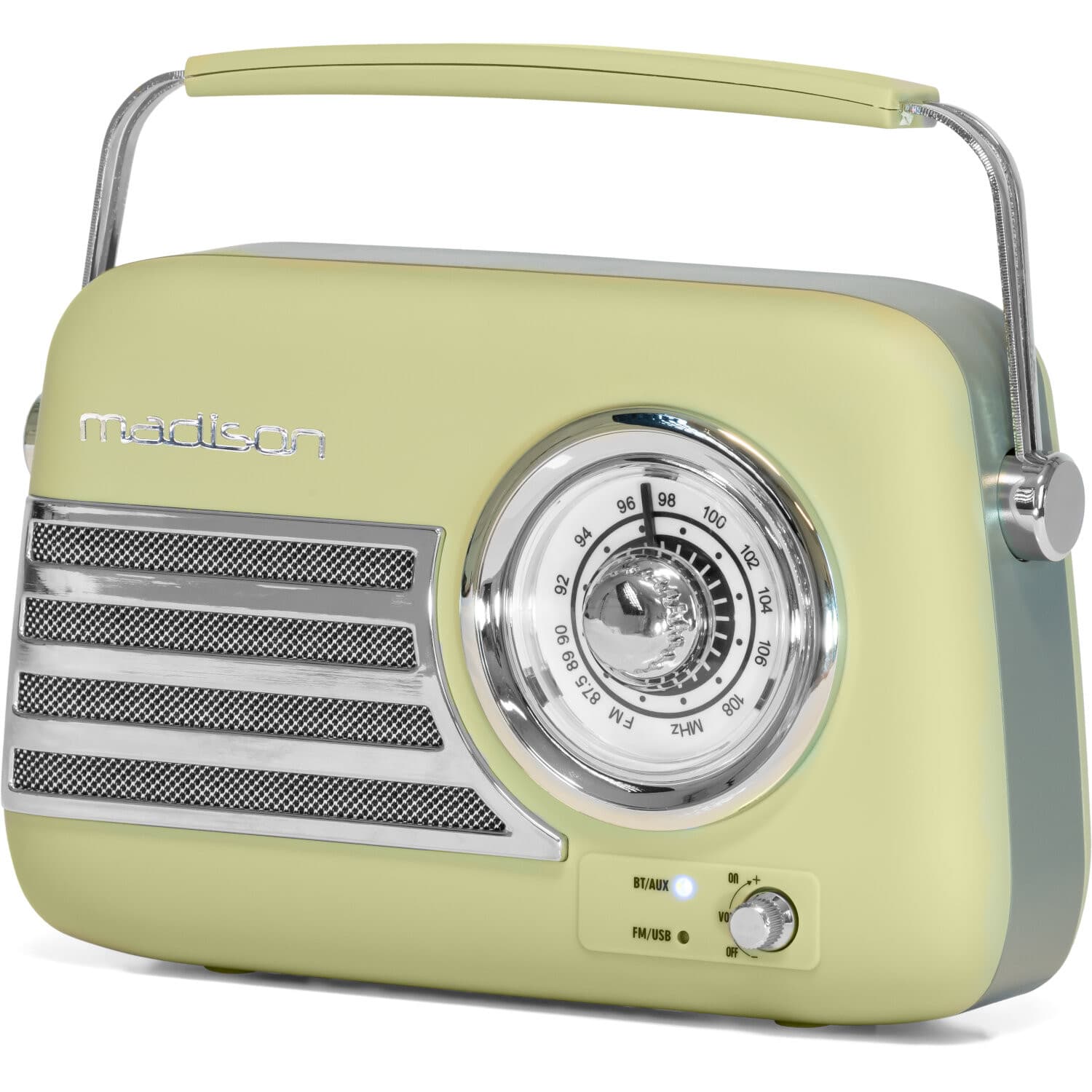 MADISON PORTABLE VINTAGE RADIO GREEN