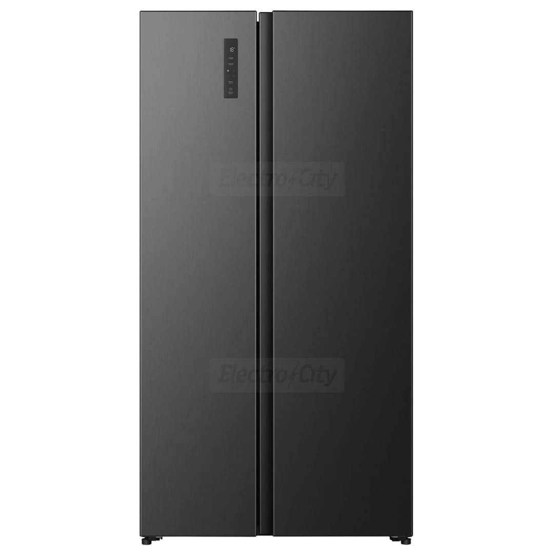 Hisense PureFlat 544 Litre Freestanding American Side-by-Side Fridge Freezer with Total No Frost | Black