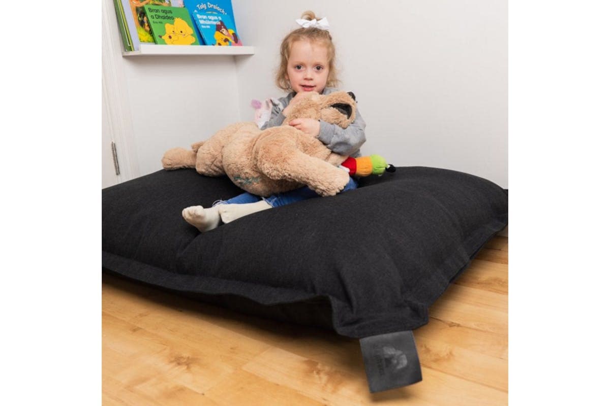 Elephant Junior Fabric Bean Bag | Black