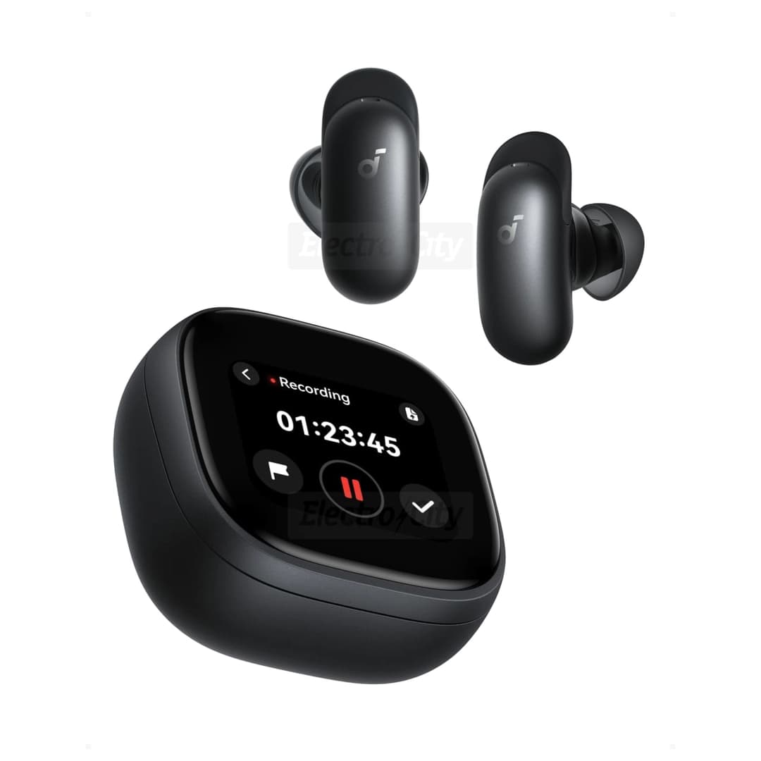 Soundcore Liberty 5 Pro Max Earbuds with AI Note-Taker Smart Case | Black