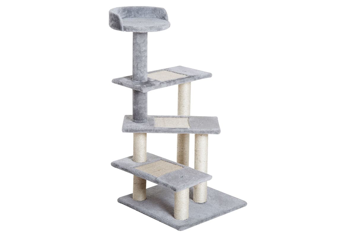 Pawhut D30-183 Cat Tree | Beige & Grey
