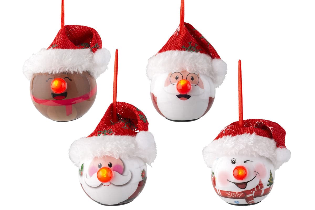 LED Flashing Bauble | Multicolour | 7.5 cm