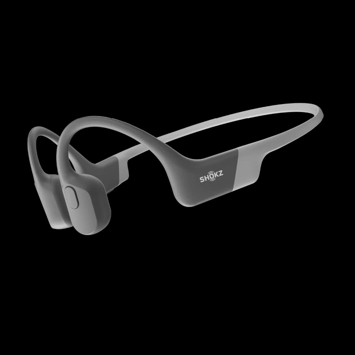 Shokz OpenRun Open-Ear Bone Conduction Headphones, Grey | S803GY