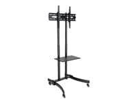 Tripp Lite - Eaton Tripp Lite Series Rolling TV/Monitor Cart - for 37" to 70" TVs and Monitors - Classic Edition cart - for flat panel / notebook / Blu-ray / webcam - black, silver