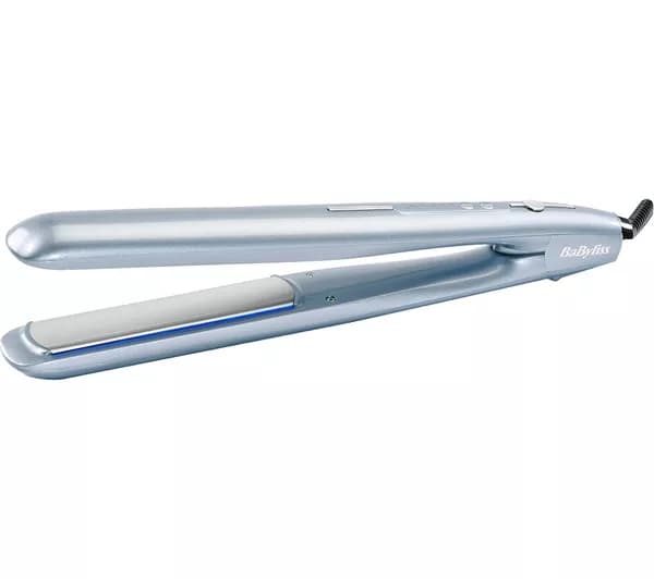 BABYLISS Hydro-Fusion Anti-Frizz Hair Straightener - Ice Teal Blue