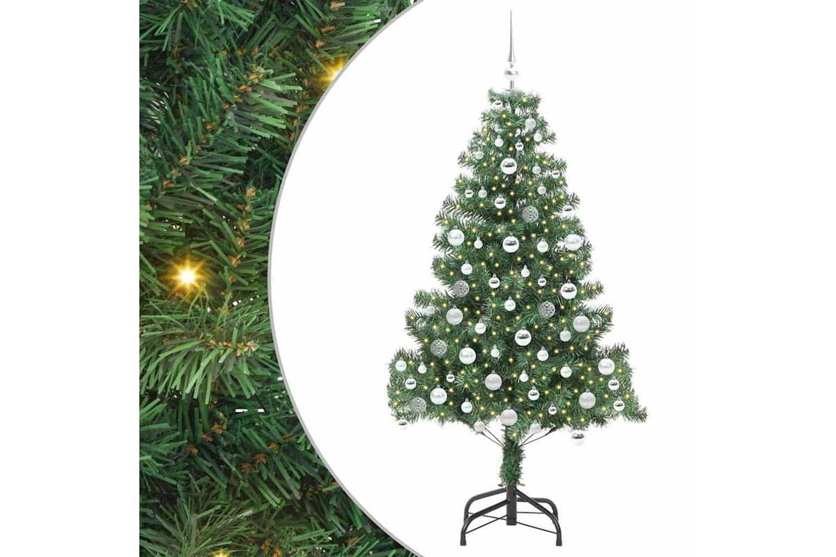 Vidaxl Christmas Tree With 300 Leds With Stand Green 180 Cm Pvc