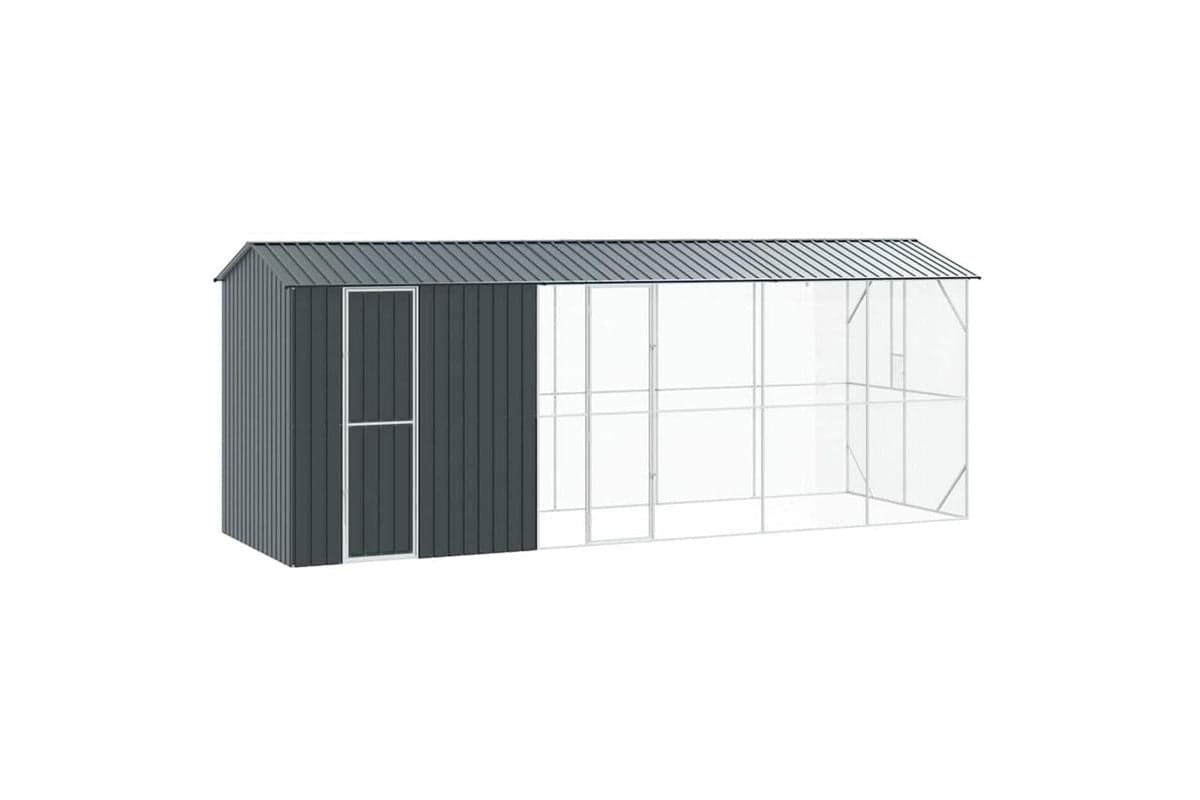 Bird Cage Anthracite 645 X 208 X 247 Cm Galvanised Steel
