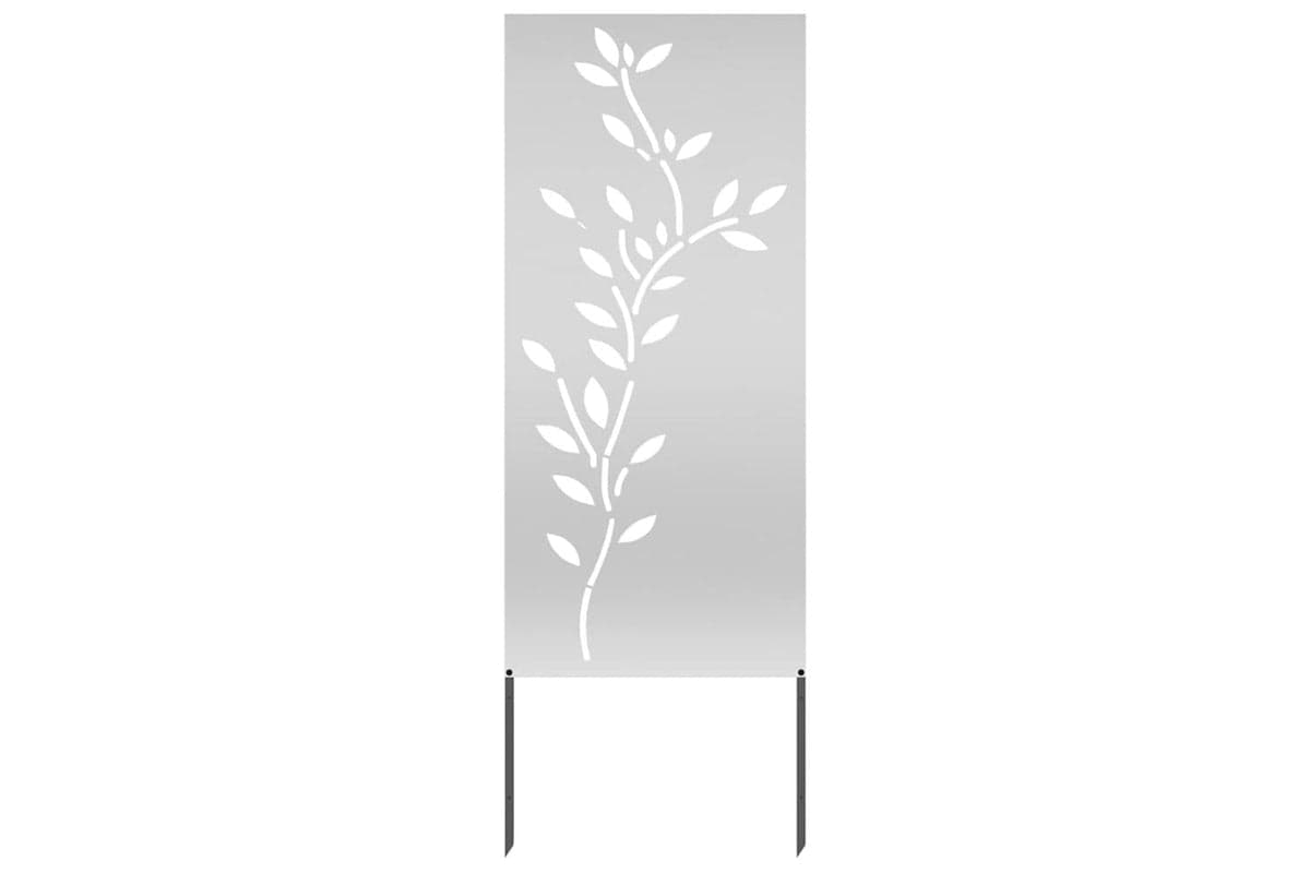 Garden Decorative Panel Silver 50 X140cm Galvanised Steel