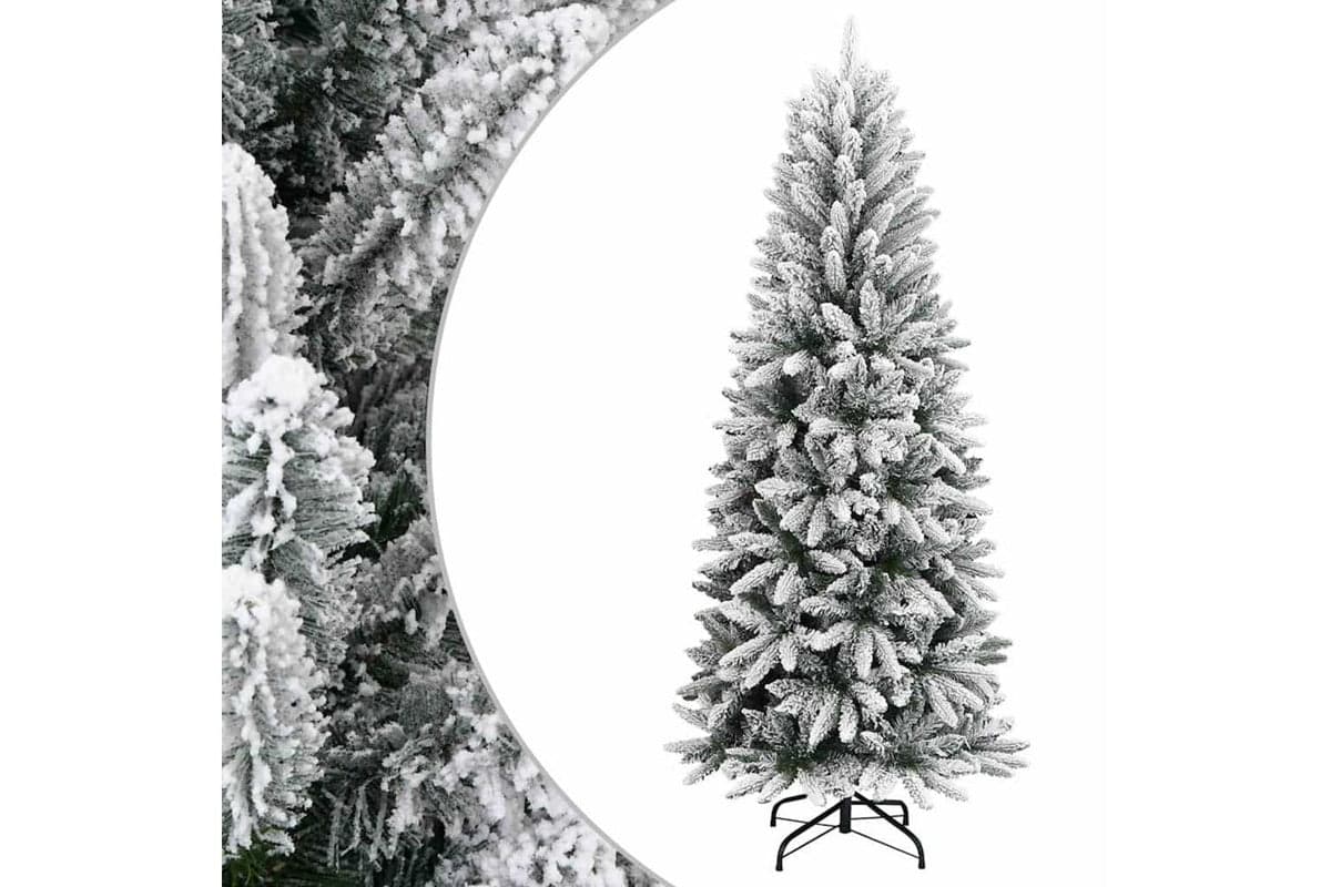 Vidaxl Artificial Christmas Tree With Flocked Snow 210 Cm Pvc