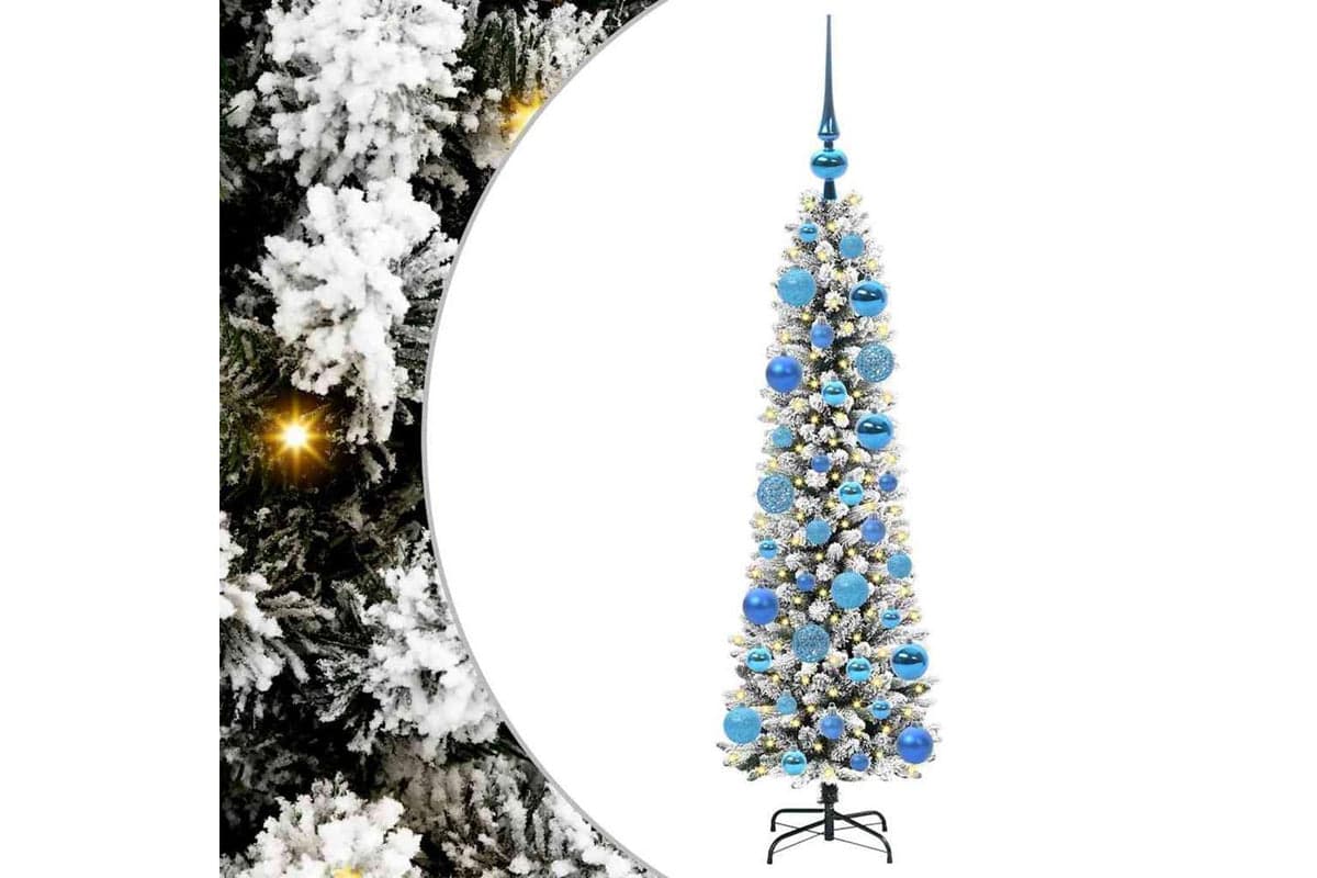Vidaxl Artificial Christmas Tree With 150 Leds Green And White 120 Cm