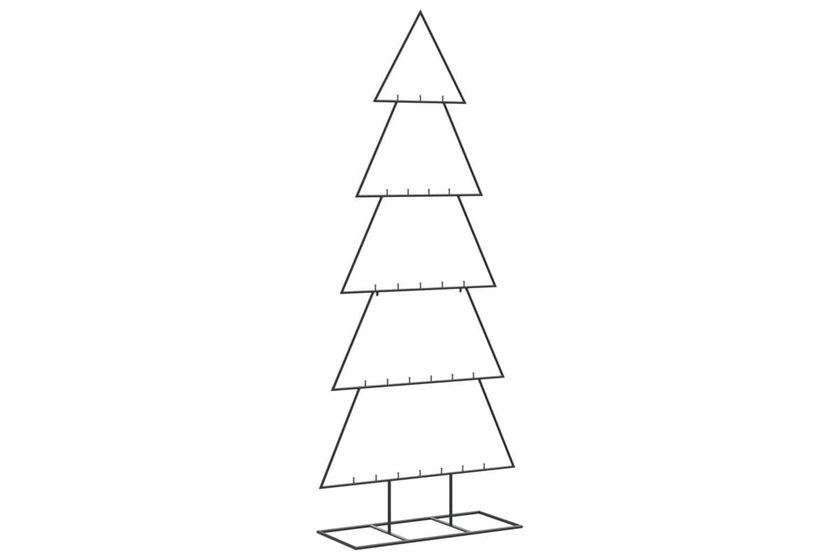Vidaxl Metal Christmas Tree For Decoration Black 150 Cm