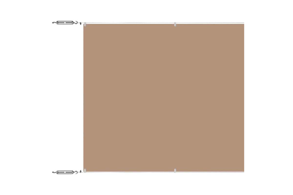 vidaXL 148407 Vertical Awning Taupe 100x1000cm Oxford Fabric
