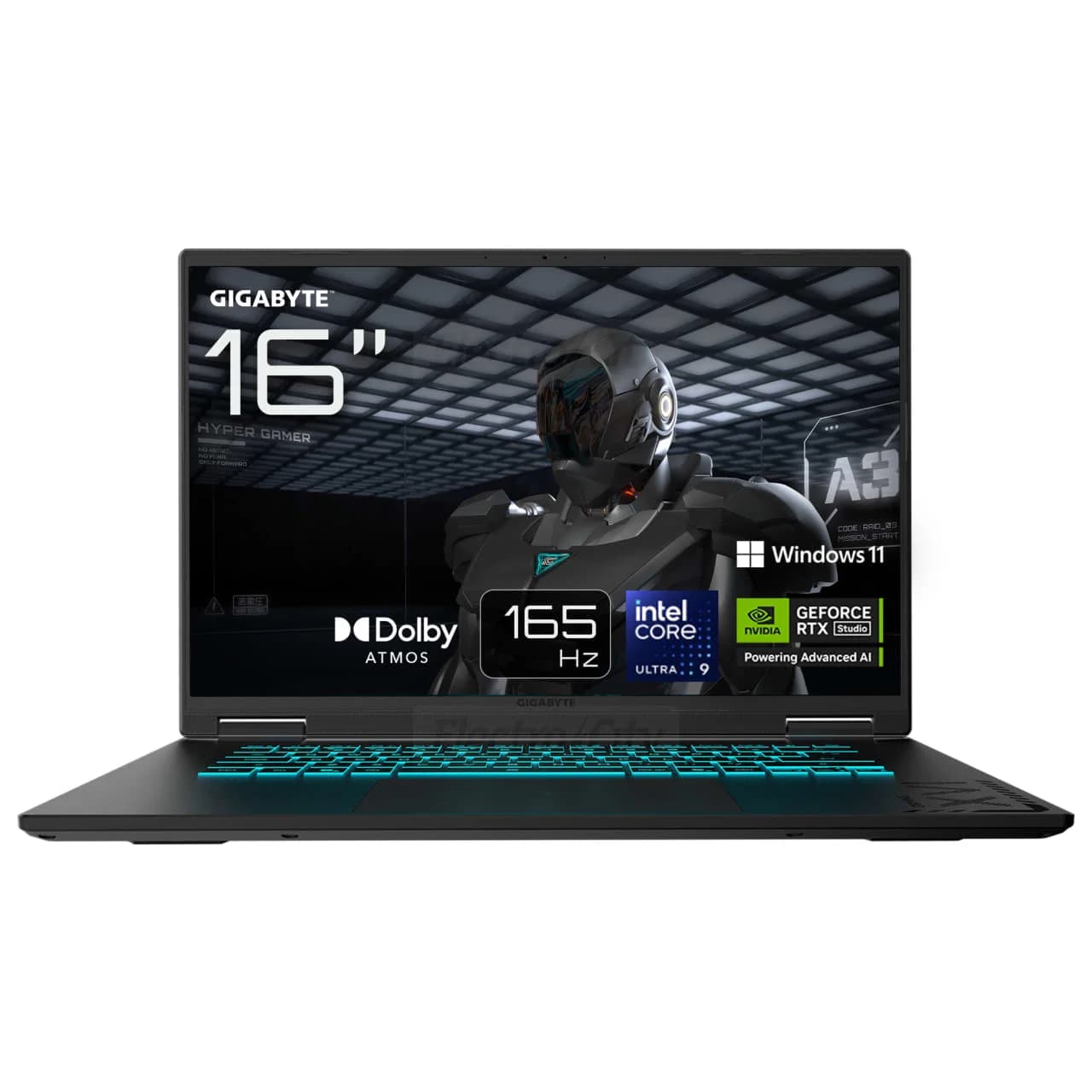 Gigabyte Gaming A16 16 Inch 165Hz Gaming Laptop | Intel Core Ultra 9, 16GB RAM, 1TB SSD, NVIDIA RTX 5070 | Black