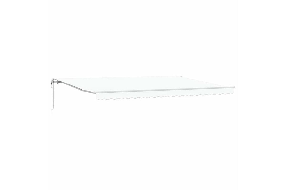 Vidaxl Retractable Awning 500 X 350 Cm White