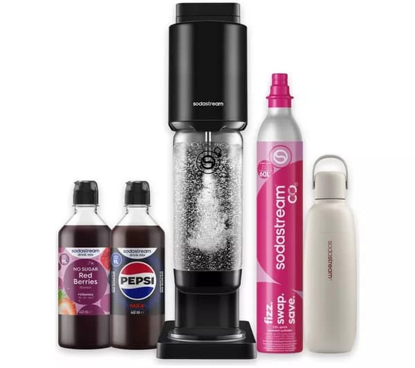 SODASTREAM Fresh Mega Drinks Maker Bundle - Black